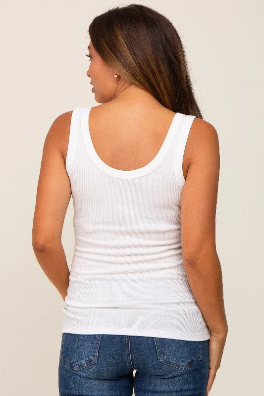 white-ribbed-basic-maternity-tank