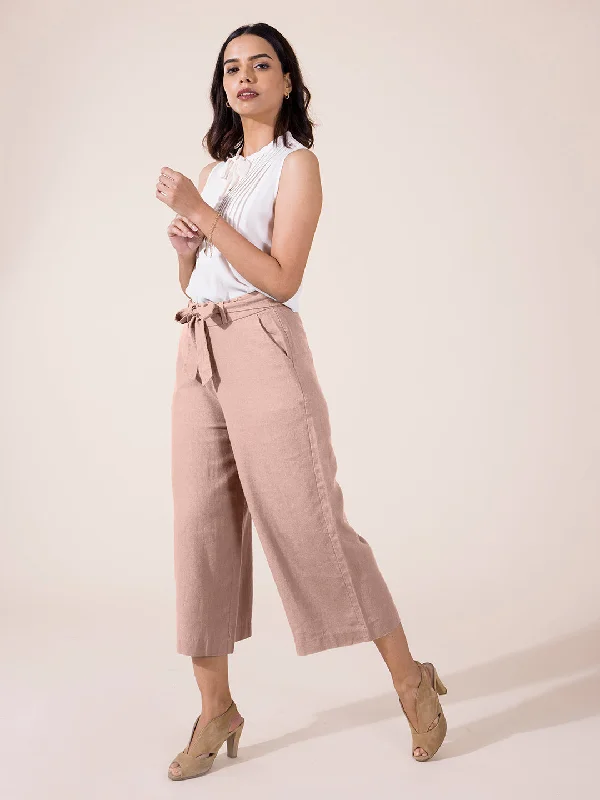 women-solid-baby-pink-linen-mid-rise-culottes