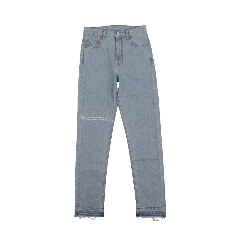 Women's Bleached Denim Slim Jeans - Light Blue