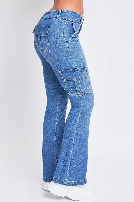 womens-low-rise-cargo-flare-jeans