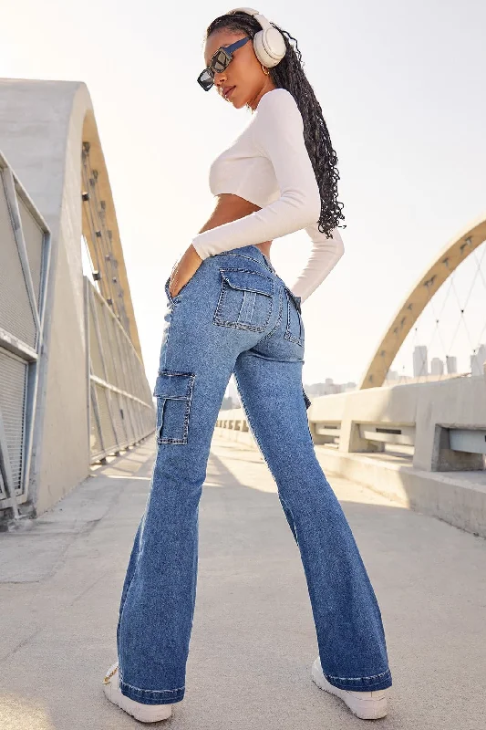 womens-low-rise-cargo-flare-jeans