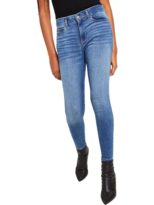 Womens Mid-Rise Bleecker Skinny Jeans