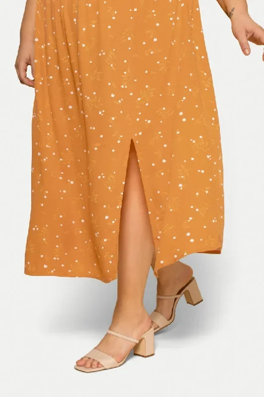 yellow-lily-fluid-midi-skirt